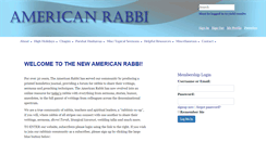 Desktop Screenshot of americanrabbi.com