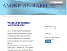 Tablet Screenshot of americanrabbi.com